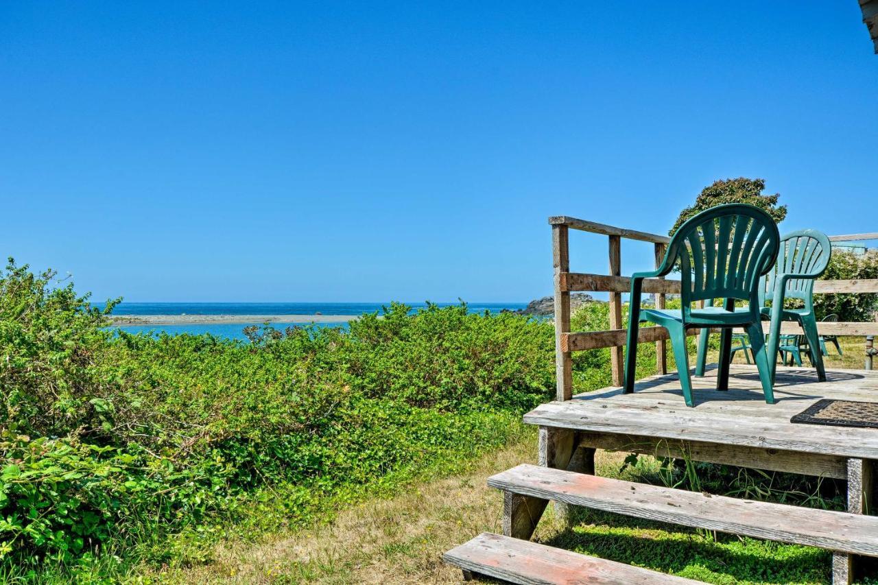Smith River Vintage Cabin Oceanfront Deck And Views Bagian luar foto